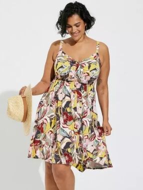 NWT Bow Front Skater Dress. Torrid Super Soft